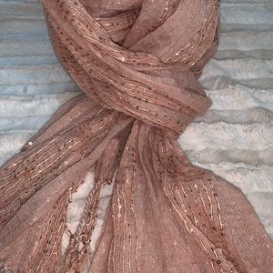 Blush & Sequin Scarf
